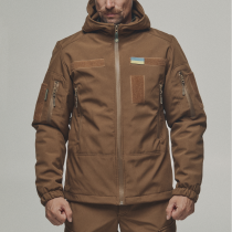 Зимова військова куртка Soft Shel (софтшел) койот