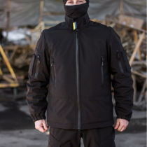 Зимова військова куртка Soft Shel (софтшел) чорний