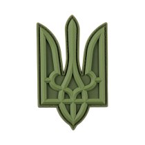 Нашивка Тризуб PVC великий олива