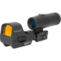 Приціл коліматора Holosun Open Reflex HS510C 2 MOA швидкознімний + збільшувач Holosun HM3X 3x на Weaver (06433)